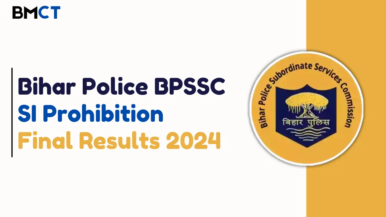 Bihar police BPSSC SI Final Result 2024