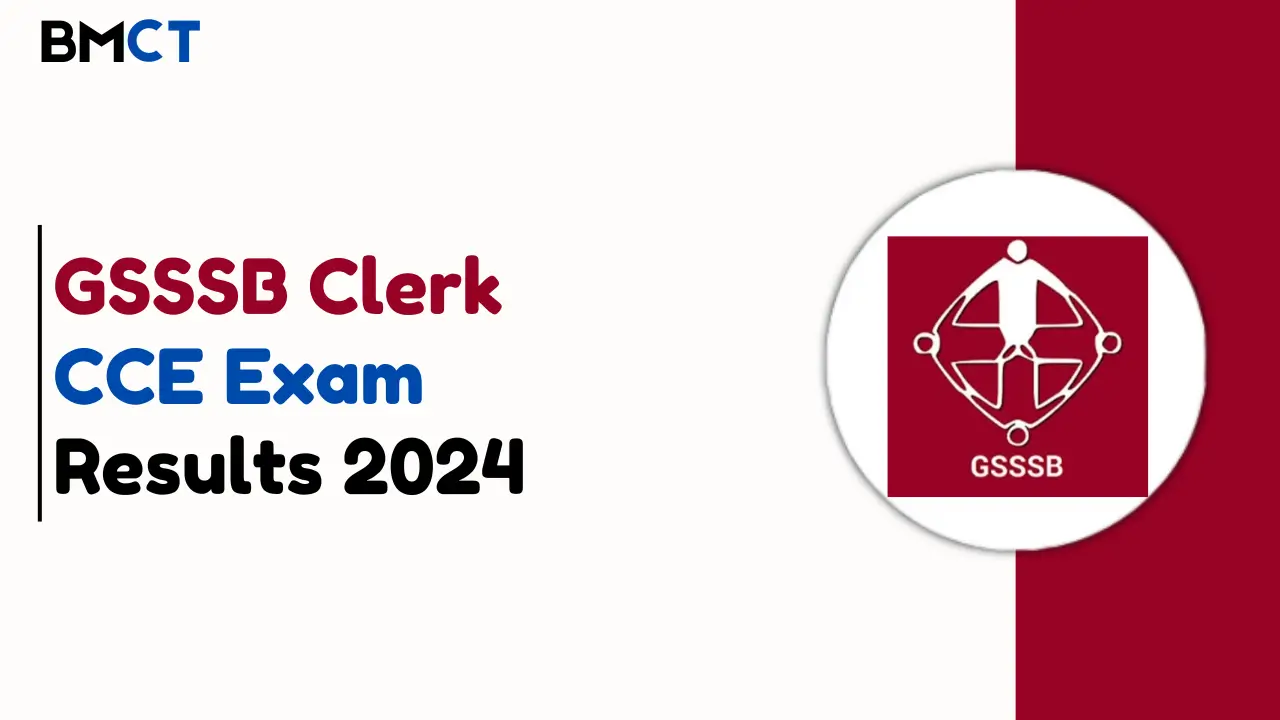 GSSSB Clerk CCE Exam Results 2024