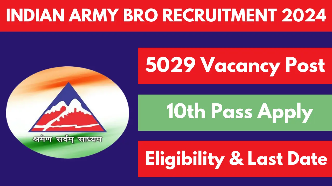 Indian Army BRO Recruitment 2024