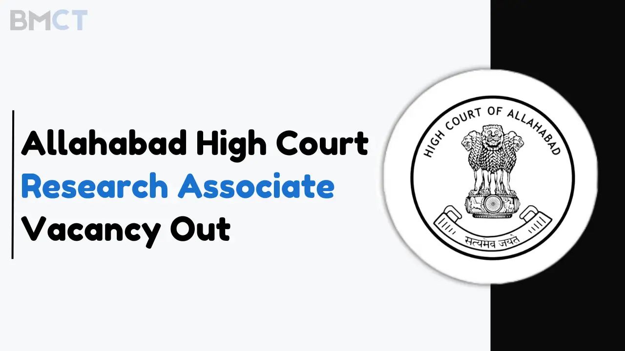 Allahabad High Court Research Associate Recruitment 2024