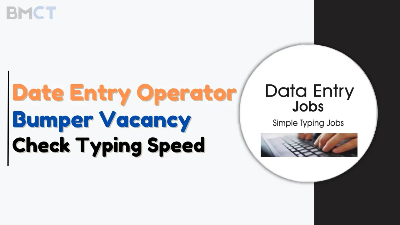 Data Entry Operator Jobs Vacancy 2024