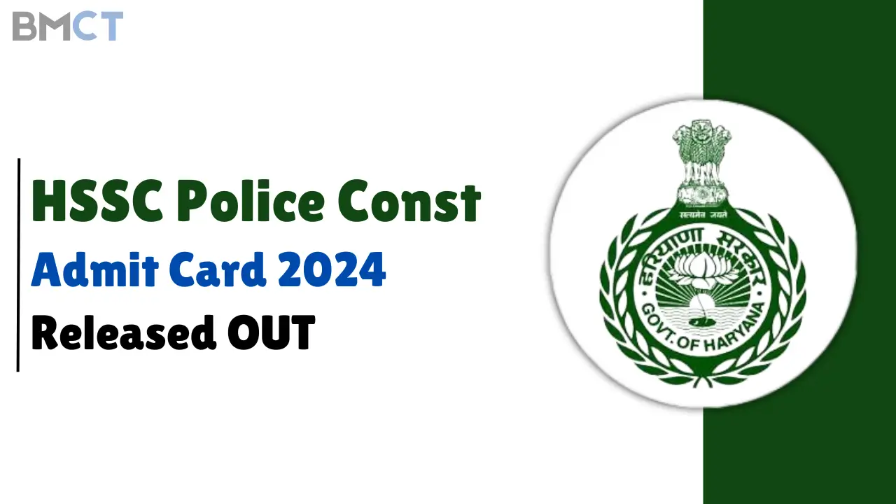 HSSC Haryana Police Constable Admit Card 2024