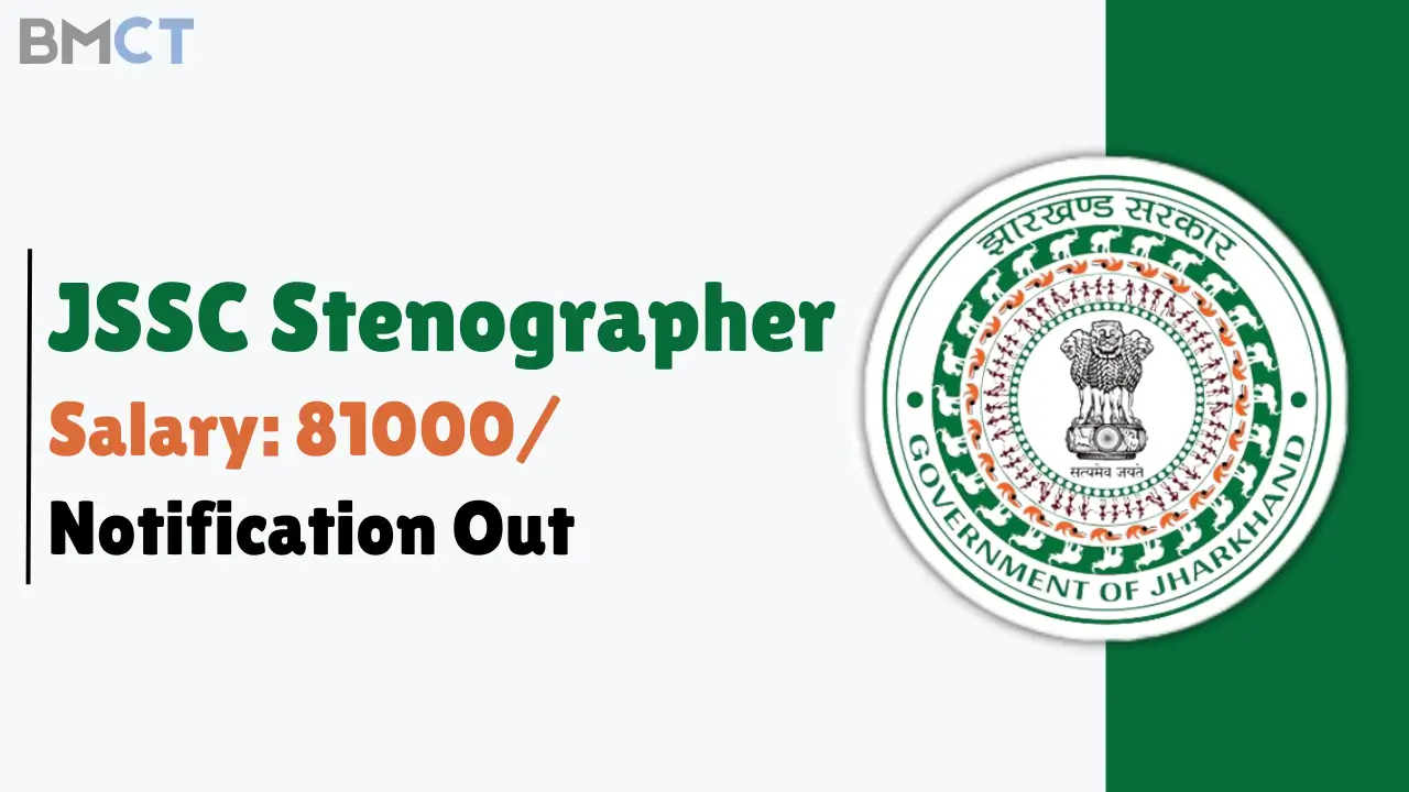 Jharkhand JSSC Stenographer Recruitment 2024