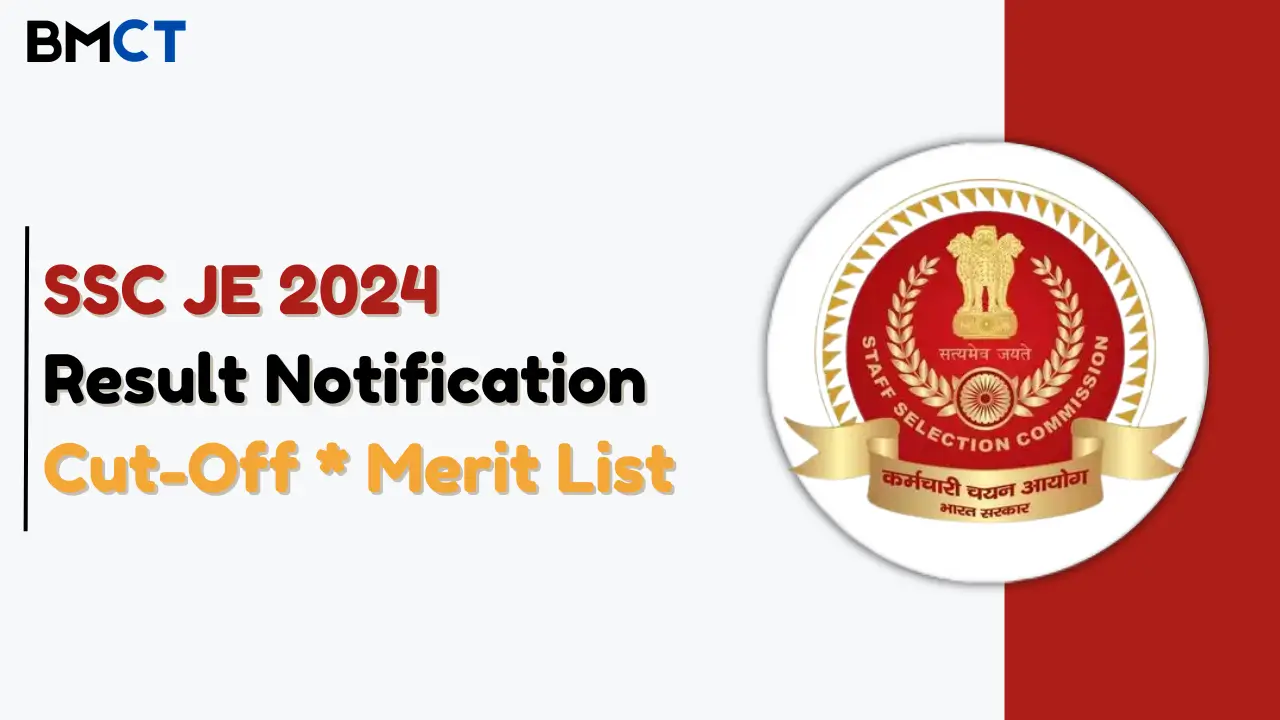 SSC JE Result Notification 2024