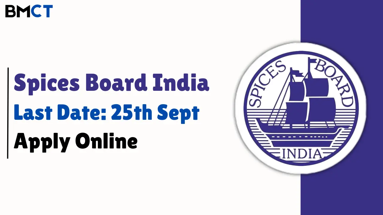 Spices Board India Project Fellow Recruitment 2024