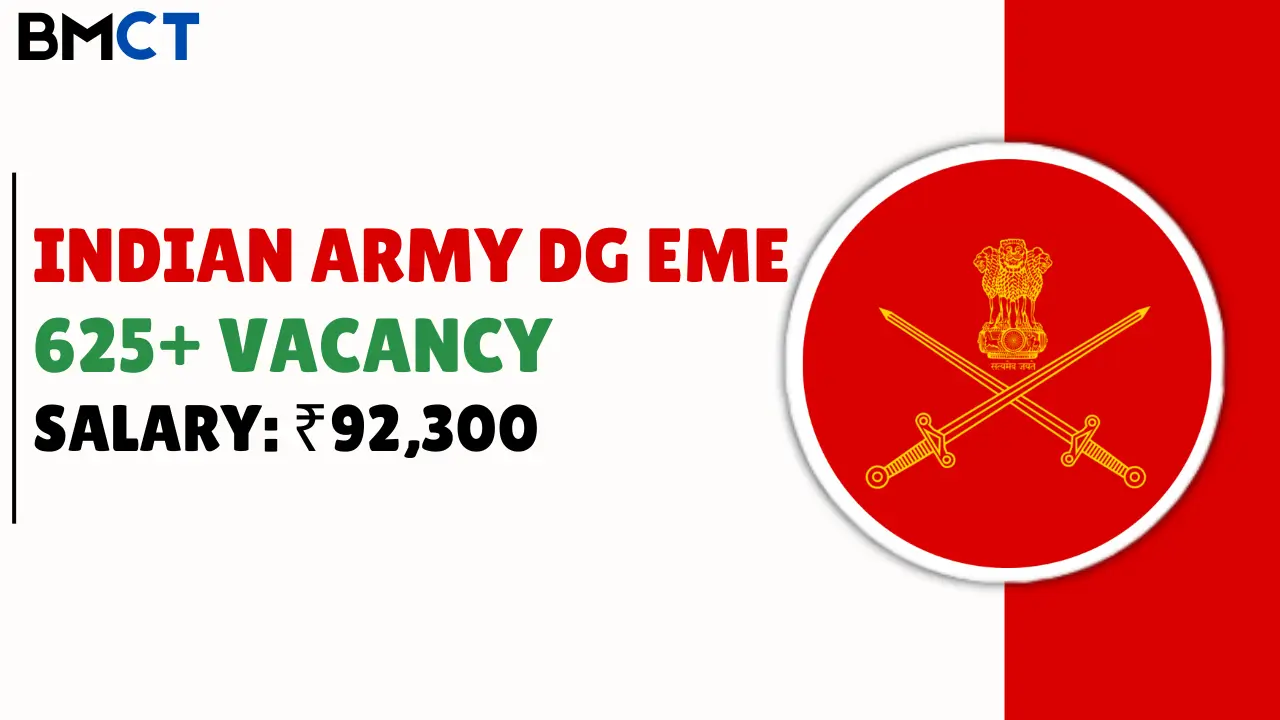 Indian Army DG EME Recruitment