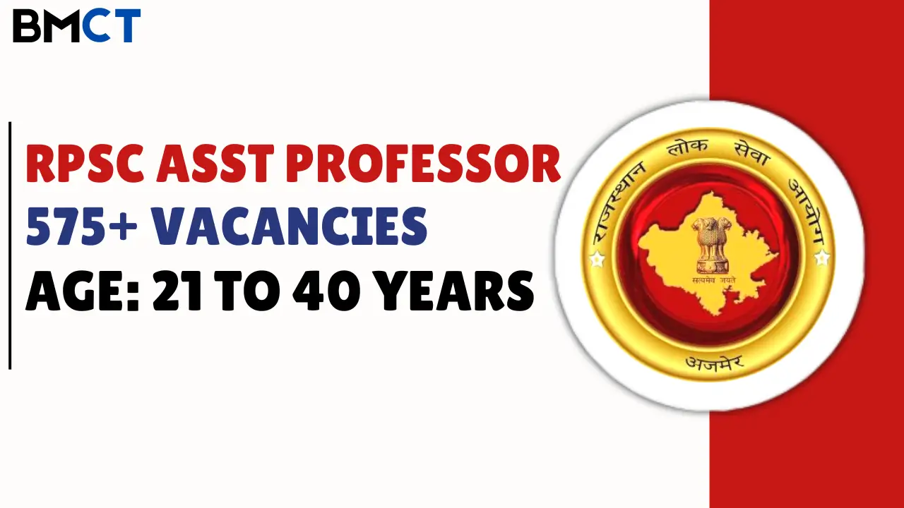 RPSC Assistant Professor Recruitment