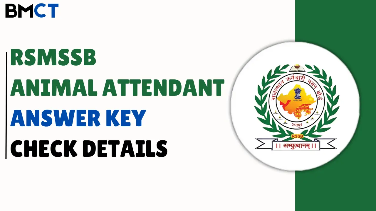 RSMSSB Animal Attendant Answer Key