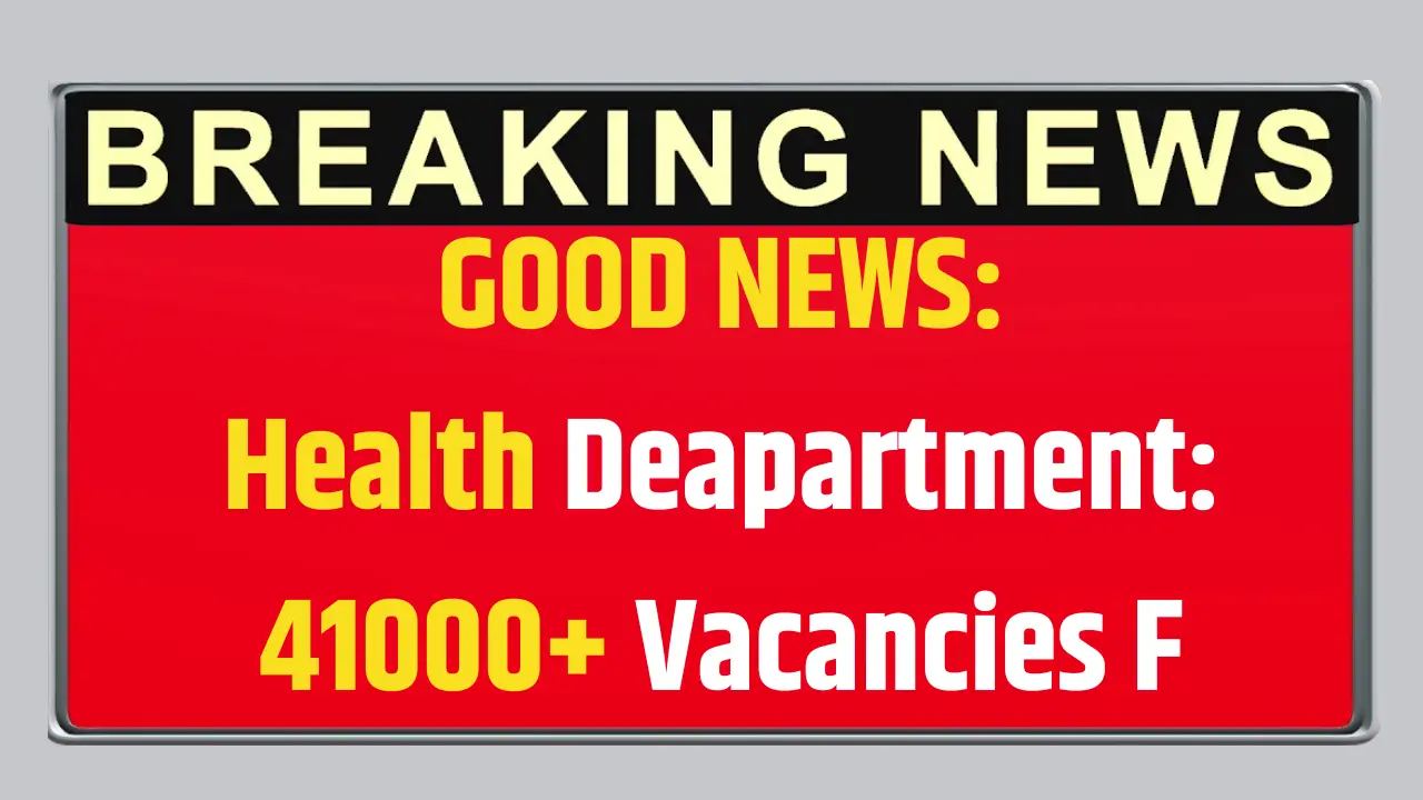 Government Health Deaprtment Vacancy