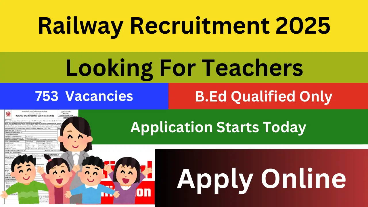 Railway Teachers Recruitment 2025